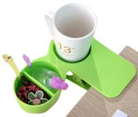 Подстаканник органайзер Clip On Table Cup Holder FFX-336FQ на прищепке для чашек, Навесной держатель зажим-подставка с прищепкой для хранения воды