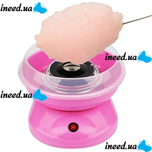 Міні апарат для солодкої вати Cotton Candy Maker GCM-520, Рожевий, Машинка для цукрової вати 500W, солодка вата для дому