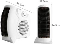 Напольный электрический тепловентилятор дуйка Domotec MS-5903 2000W, Переносной настольный обогреватель 2 в 1 с терморегулятором Домотек MS5903 Белый
