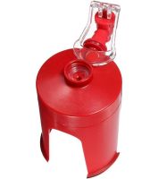 Mini Cooler for Plastic Bottle Fizz Saver, Soda Dispenser with Tap, Dispenser for Carbonated Drinks with Valve Red