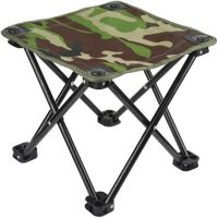 Туристическая складная табуретка Stool Folding Table ZDY01 до 130 кг с чехлом, Раскладной стул 28x28x24 см для рыбалки и пикника Камуфляжный