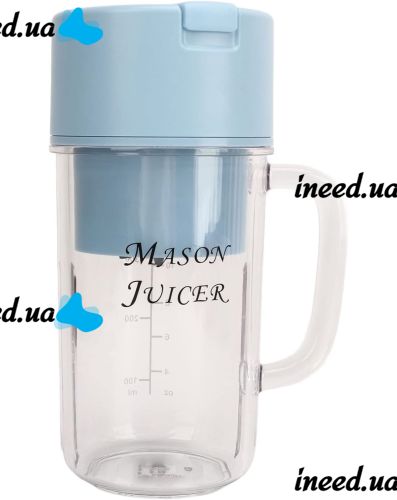 Портативный аккумуляторный стакан блендер Mason Juicer LL-898 для фруктов ягод и смузи на 500мл с USB зарядкой, Чашка соковыжималка XL-354 для смузи