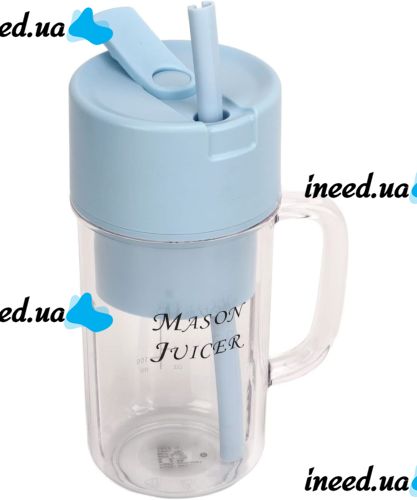 Портативный аккумуляторный стакан блендер Mason Juicer LL-898 для фруктов ягод и смузи на 500мл с USB зарядкой, Чашка соковыжималка XL-354 для смузи