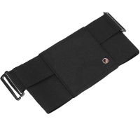Поясная сумка бананка Mini Belt Bag ISKYBOB 7452 для документов и телефона без застежки, сумочка органайзер на пояс и ремень мужчин и женщин Черная