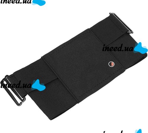 Поясная сумка бананка Mini Belt Bag ISKYBOB 7452 для документов и телефона без застежки, сумочка органайзер на пояс и ремень мужчин и женщин Черная