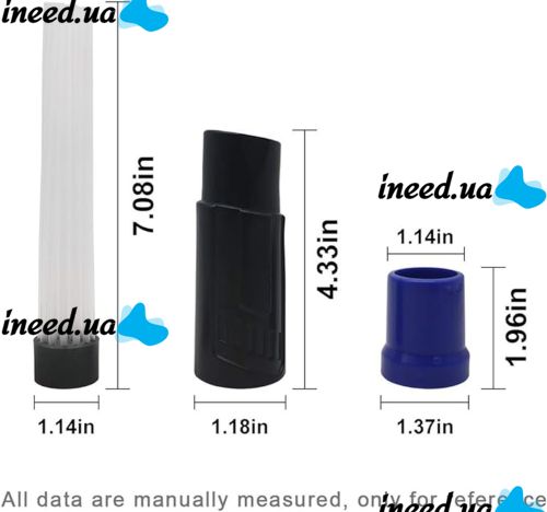 A slit nozzle for Dust Daddy vacuum cleaner to remove dust, A brush with plastic tubes for cleaning hard-to-reach places will give Daddy Black