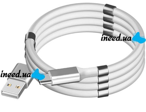 Магнитный зарядный кабель MagLink 7612 USB Micro-USB 1 метр для зарядки телефона, Вечный шнур зарядка SuperCalla Cable 100 см с магнитными вставками