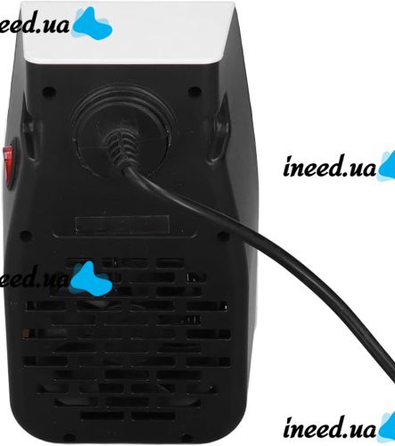 Настольный электрический обогреватель UKC PH-8006 900W с пультом ДУ и таймером, Керамический портативный тепловентилятор с дисплеем от сети Белый