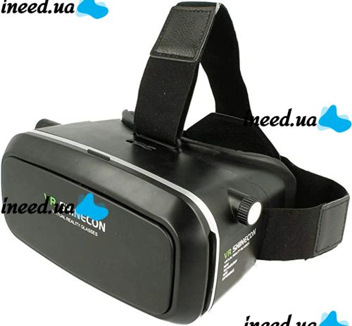 3D Очки виртуальной реальности с пультом ДУ VR Shinecon G04, 3Д Шлем виртуальной реальности для телефона, гарнитура для 4.7-6 дюймов, Черный