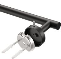 Настенная одинарная вешалка держатель Towel Rack AND-78-10 для хранения и сушки полотенец и тапочек 38 см Полотенцедержатель органайзер на стену