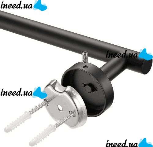 Настенная одинарная вешалка держатель Towel Rack AND-78-10 для хранения и сушки полотенец и тапочек 38 см Полотенцедержатель органайзер на стену