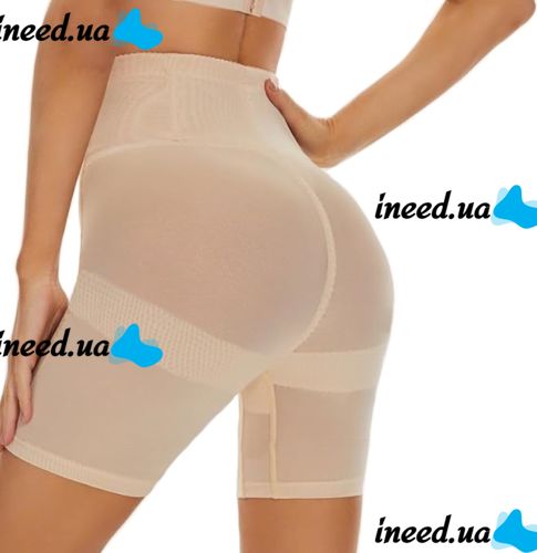 Утягивающие шорты для коррекции фигуры California Beauty Slim'n Lift, Утягивающее женское белье Слим энд Лифт Силует с завышенной талией Бежевые