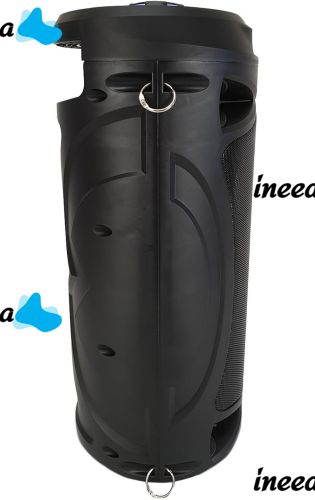 Беспроводная Bluetooth колонка динамик SoonBox S4403 с LED подсветкой 10W и микрофоном, Аккумуляторная блютуз акустика караоке USB SD FM AUX Черная