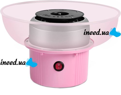 Мини аппарат для приготовления сладкой ваты Cotton Candy Maker LY-102 Pink, Машинка для изготовления сахарной ваты 500W для дома Розовый