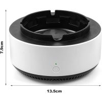 Умная бездымная пепельница Kayfovo Smokeless Ashtray Aroma 469-7 2 в 1 с функцией очистки воздуха для фильтрации пассивного курения от сигарет