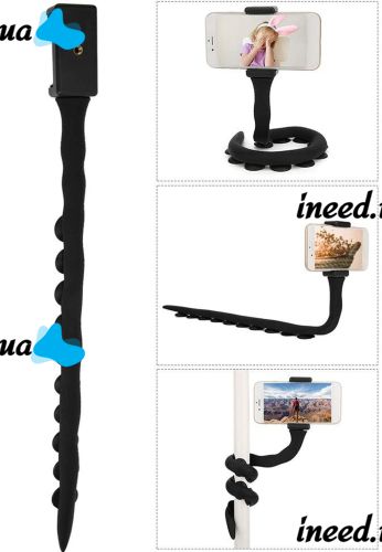 Универсальный гибкий держатель для телефона с присосками Cute Worm Lazy Phone Holder в виде гусеницы, Штатив для смартфона и гаджетов на присосках
