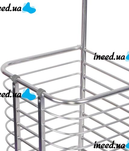 Складная тележка Shopping Cart XS-2 с корзиной для покупок до 65 кг 42x39x91 см, Бытовая раскладная тачка корзина на колесах с ручкой Серебристая