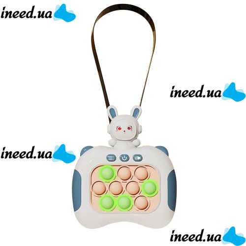 Детская игрушка головоломка Quick Pop It Baby Bunny интерактивная электронная приставка антистресс поп ит для снятия стресса на батарейках от 3-х лет