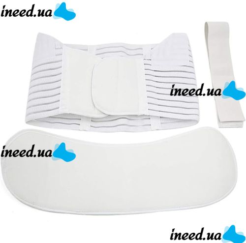 Elastic bandage Vitaly Prenatal Belt NJ-138 for pregnant women prenatal and postpartum, Breathable Belt for abdominal and back support with Velcro White