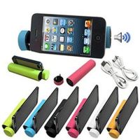 Портативный динамик 3 в 1 Bluetooth + Power bank, колонка для телефона, (Black, White, Blue)