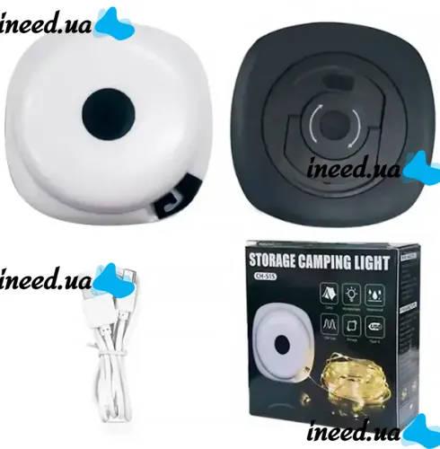 Outdoor Rechargeable Garland dew with Lamp X-Balog CH-515 20 Meters Warm light, Travel Lamp with Garland KXK-828 from USB Warm White