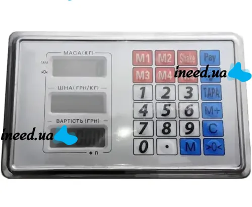 Электронное табло, голова для весов 300кг Matarix ACS G5 с дисплеем, Дисплей Спартак к весам до 300 кг с металлическими кнопками