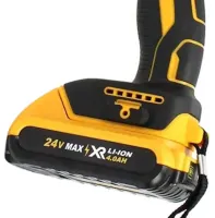 Аккумуляторная сабельная пила DeWalt DCS312NT 24V 2 аккумулятора и 4 пилы для резки металла дерева, Электропила лобзик с набором полотен в кейсе