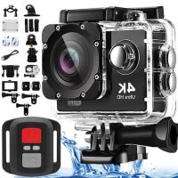 Водонепроницаемая спортивная экшн камера DVR SPORT S3R Wi Fi Ultra HD, 4 K Wi-Fi 16 МП с пультом, аквабоксом для съёмки под водой и набором креплений