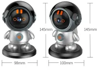 Wireless Baby Monitor Wi-Fi IP Surveillance Camera ESCAM PT302 Cosmonaut with Motion Sensor and Call Function, Rotary Baby Monitor 2K Gray