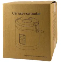 Автомобильная мультиварка пароварка Vehicle Rice Cooker AR-1601 1.2 литра 12V 24V от прикуривателя, мультиповар с подогревом 12В 24В для машины