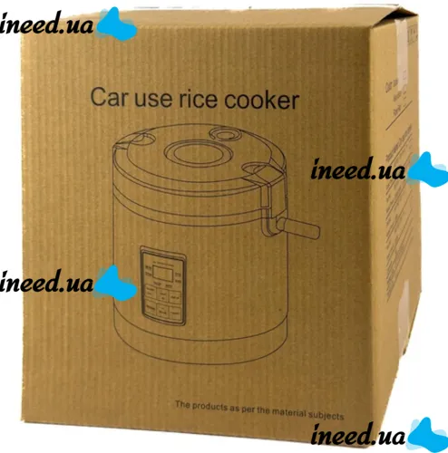 Автомобильная мультиварка пароварка Vehicle Rice Cooker AR-1601 1.2 литра 12V 24V от прикуривателя, мультиповар с подогревом 12В 24В для машины