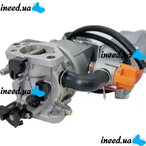 Газовый карбюратор для бензинового генератора Kacenegry KAC6500 5.5-8.5 кВт с газовым редуктором и переключателем на два вида топлива Газ-Бензин 188F
