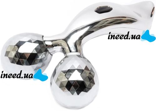 3D роликовий масажер для тіла Venko ZL-117 Anti-Cellulite антицелюлітний ручний ліфтинг для шкіри обличчя підборіддя шиї тіла, водонепроникний прилад