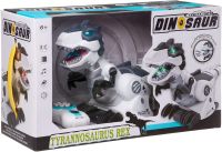 Radio-controlled Dinosaur Toy Mechanical Dinosaur 128A-21 Interactive Training Robot Tyrannosaurus Rex 36 cm with battery-operated remote control