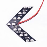 Зеркальные элементы с LED повторителем поворотов 2 шт на боковые зеркала, LED повторители указатели поворота для зеркал автомобиля