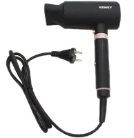 Многофункциональный фен Kemei KM-9203 4 насадки для укладки выпрямления и завивки волос мультистайлер с концентратором выпрямителем и плойкой