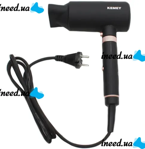 Многофункциональный фен Kemei KM-9203 4 насадки для укладки выпрямления и завивки волос мультистайлер с концентратором выпрямителем и плойкой