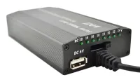 Универсальное автомобильное зарядное устройство laptop UKC 901 120W 12-24V для ноутбука с переходниками адаптер зарядка от сети 220V и прикуривателя