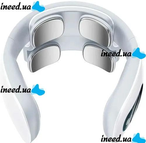 Электроимпульсный миостимулятор массажер для шеи Smart Neck Massage MD-066 с USB 1200 мАч, Многофункциональный электромассажер для мышц MD-061