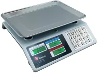 Торговые электронные весы Domotec MS-982S от 5 гр до 50 кг Metal Button с металлическими кнопками MX-414