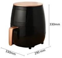 Безмаслянная аэрофритюрница мультипечь Air Fryer Extra Large Capacity ZP-085 7.5л 3200W с регулировкой температуры, Фритюрница с функцией аэрогриля