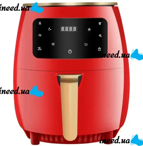 Безмаслянная Аэрофритюрница мультипечь Air Fryer Su Tai ST-505 6л для приготовления еды 2400W Фритюрница без масла с функцией аэрогриля S18