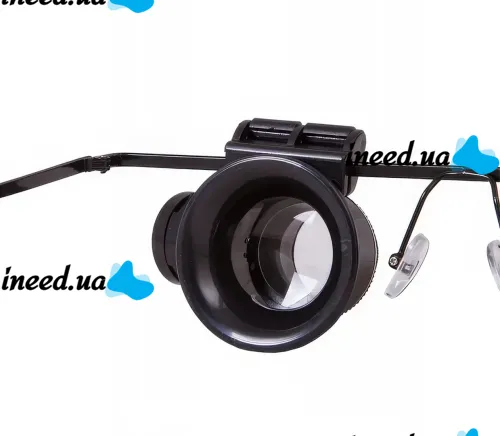 Бинокулярные налобные очки с подсветкой Glasses 9892A 20х налобная увеличительная лупа бинокуляры на голову для ювелиров, пайки, чтения и ремонта