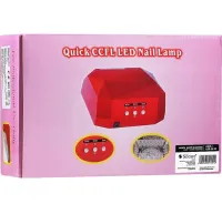 УФ лампа Beauty nail Diamond D-058 CCF + LED 36W для маникюра и педикюра Гибридная лампа для сушки ногтей, гель лака 36Вт с таймером Розовая