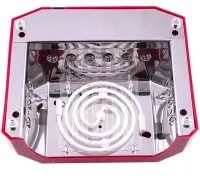 УФ лампа Beauty nail Diamond D-058 CCF + LED 36W для маникюра и педикюра Гибридная лампа для сушки ногтей, гель лака 36Вт с таймером Розовая