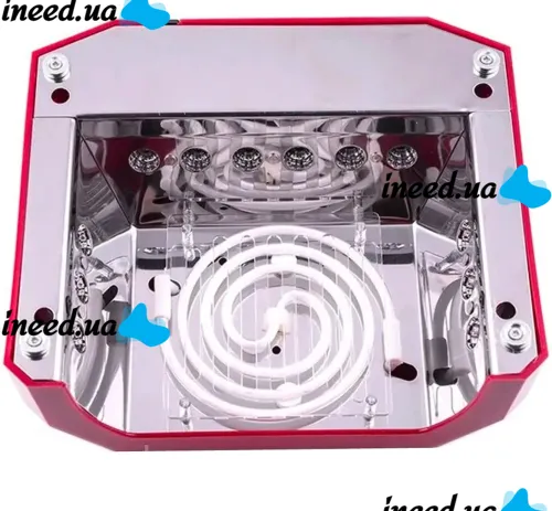 УФ лампа Beauty nail Diamond D-058 CCF + LED 36W для маникюра и педикюра Гибридная лампа для сушки ногтей, гель лака 36Вт с таймером Розовая
