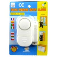 Беспроводная дверная и оконная сигнализация Door/Window Entry Alarm RL-9805, Звуковая с датчиком вибрации и звуком 90 дБ RL9805 на батарейках