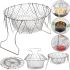 Folding Colander Magic Kitchen Deluxe Chef Basket 12 in 1 Folding Grill Mesh, Deep Fryer for Cooking, Fruit Dryer Chef Basket