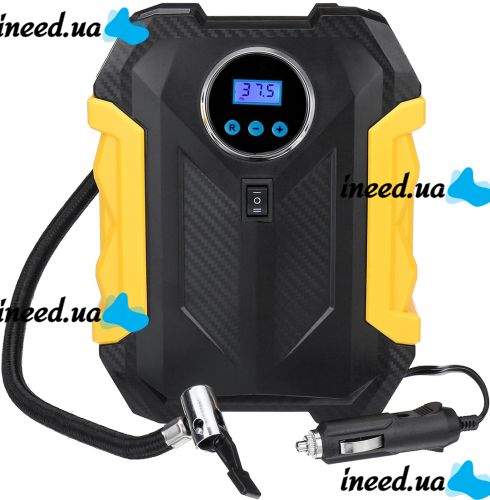 Автомобильный компрессор CarSun Air Pump C1399-1 автокомпрессор с дисплеем и фонарем для подкачки шин от прикуривателя 12V воздушный насос для машины