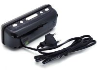 Электронные настольные часы VST-738 Зеленые со светодиодной LED подсветкой сетевой циферблат, будильник с отсрочкой от сети и батареек
